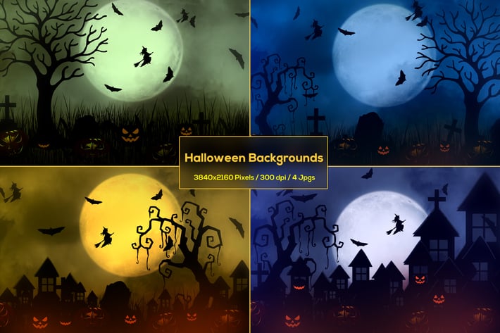 Halloween Haunted House Backgrounds
