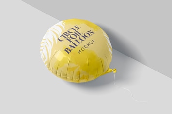 Circle Foil Balloon Mockups