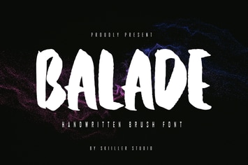 Balade - Handwritten Brush Font