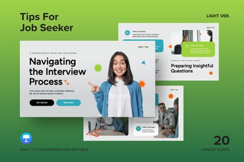 Tips For Job Seeker Light Ver. - Keynote Template