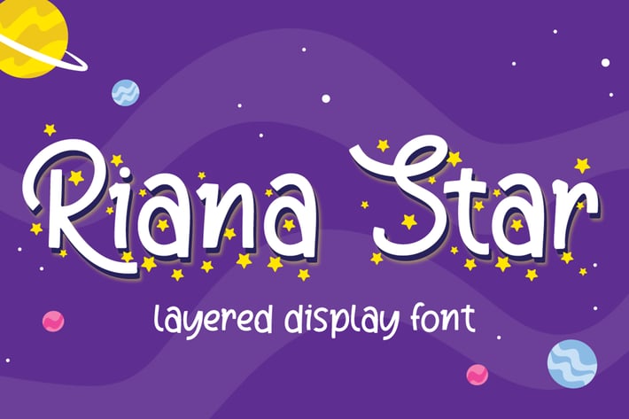 Riana Star - Display Font