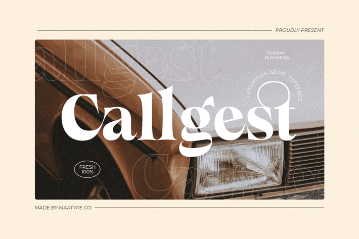 Callgest Display Font - 3 Styles