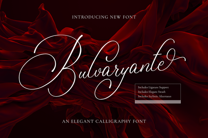 Bulvaryante - Romantic Calligraphy Font