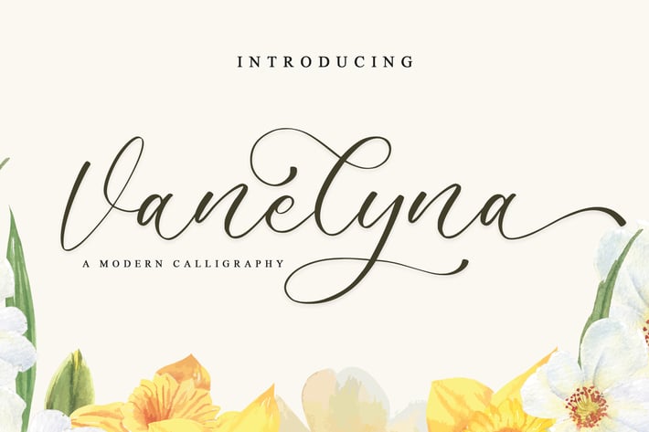Vanelyna - A Lovely Script Font