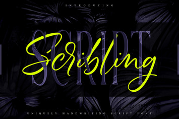 Scribbling | Uniquely Handwriting Script Font