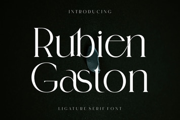 Rubien Gaston Ligature Serif Typeface