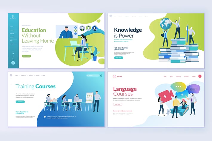 Web Page Design Templates for Education