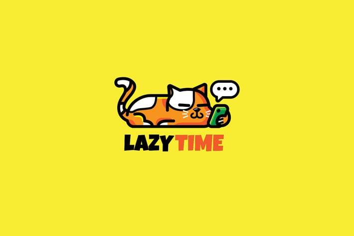 cat lazy - Mascot & Esport Logo