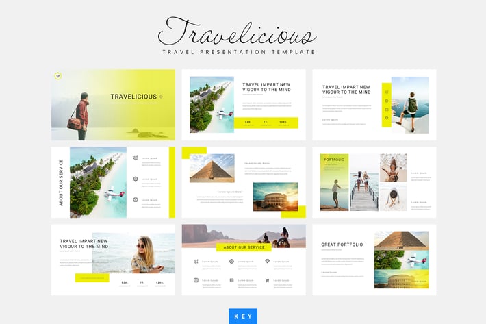 Travelicious - Travel Keynote Template