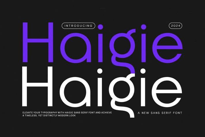 Haigie - Modern Sans Serif