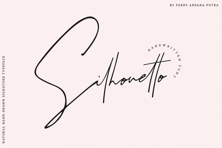 Silhouetto | Hand-drawn Signature Font