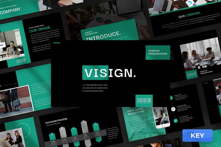 Visign - Startup Keynote Presentation Template