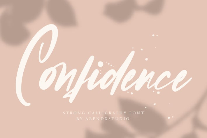 Confidence - Calligraphy Font