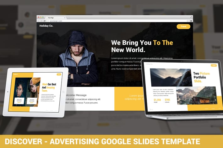 Discover - Advertising Google Slides Template