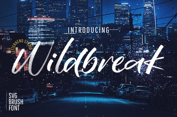 Wildbreak - SVG Brush Font