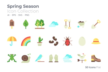 Spring Season Color Icon