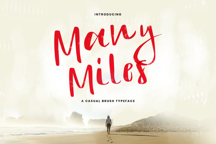 Many Miles - A Casual Typeface