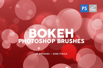 30 Bokeh Photoshop Stamp Brushes