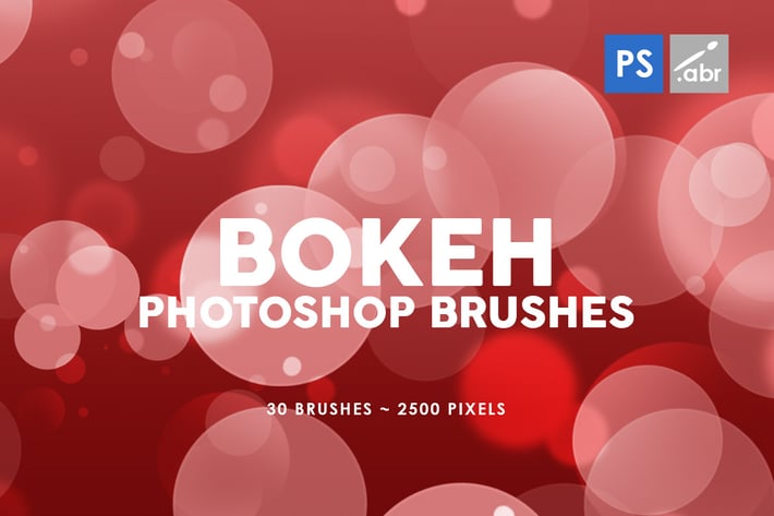 30 Bokeh Photoshop Stamp Brushes