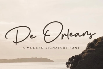 De Orleans - Modern Signature Font