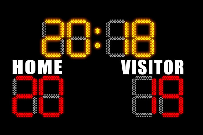 Concept on electronic scoreboard 