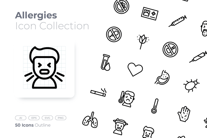 Allergies Outline Icon