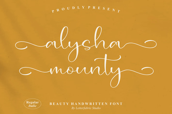 Alysha Mounty Handwritten Font