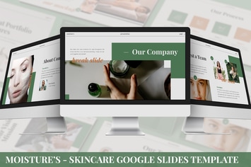 Moisture's - Skincare Google Slides Template
