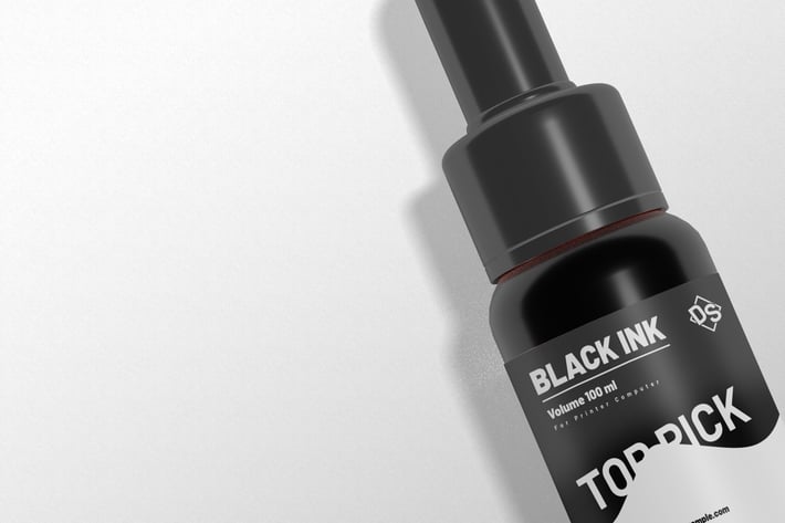 Ink Drop Bottle - Mockup