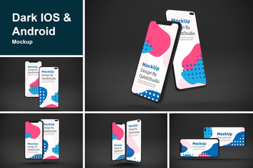 Dark IOS & Android MockUp