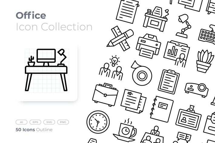 Office Outline Icon
