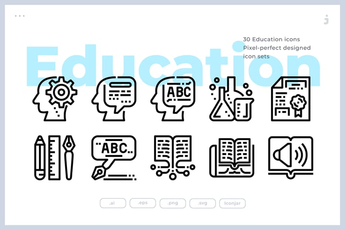 30 Education and Learning Icons