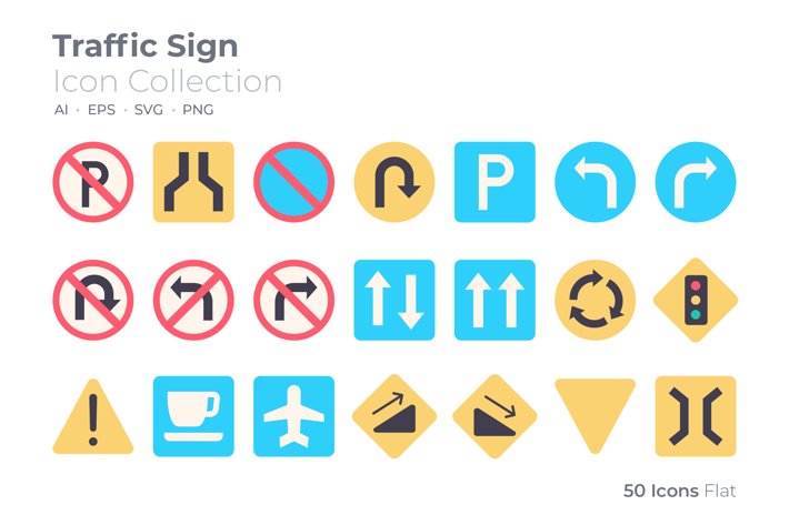 Traffic Sign Color Icon