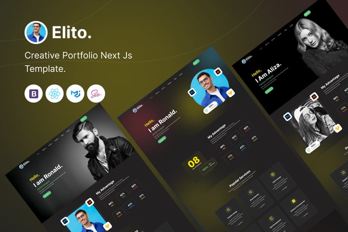 Elito - Creative Portfolio Nextjs Template