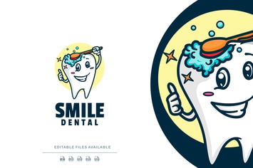Dental Cartoon Logo