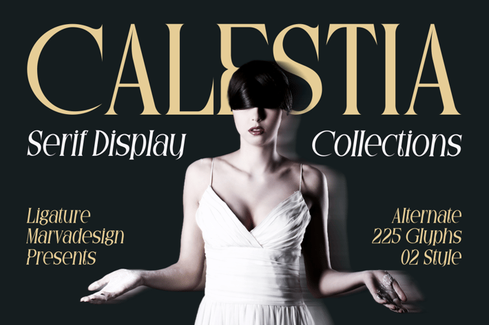 Calestia - A Display Condensed Serif Font
