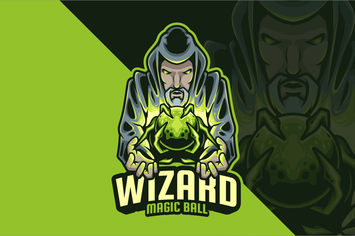 Wizard Magic Ball Logo