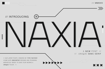 Naxia - Unique Sans Serif Font