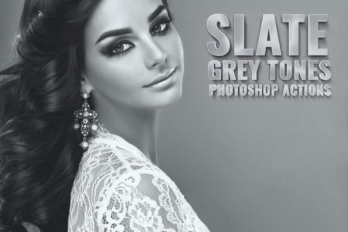 Slate Grey Tones Photoshop Actions