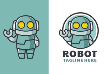 Robot Cartoon Mascot