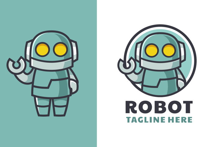Robot Cartoon Mascot