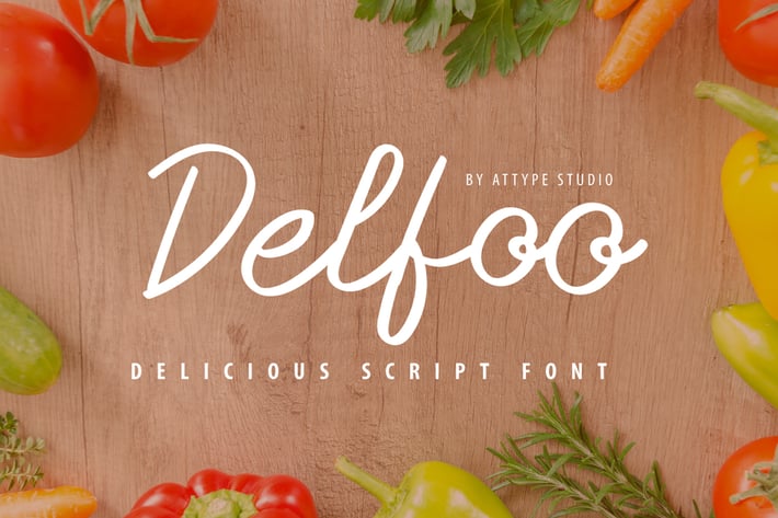 Delfoo - Script Font