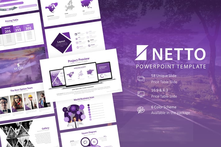 Netto Presentation Powerpoint Template