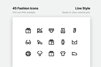 Fashion Line Icons
