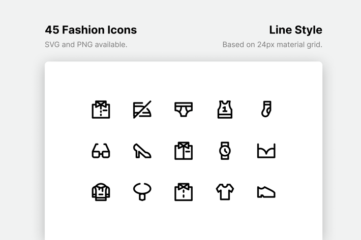 Fashion Line Icons
