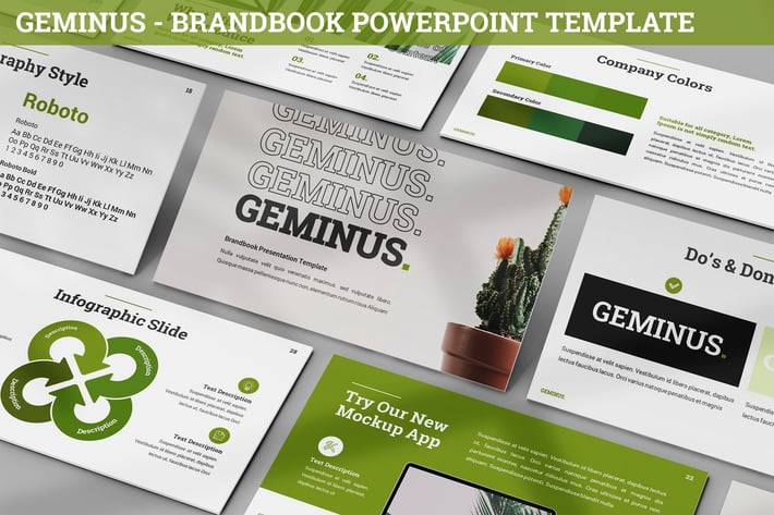 Geminus - BrandBook Powerpoint Template