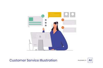 Customer Service Illustration