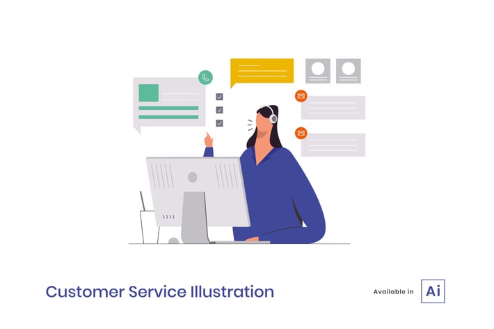Customer Service Illustration