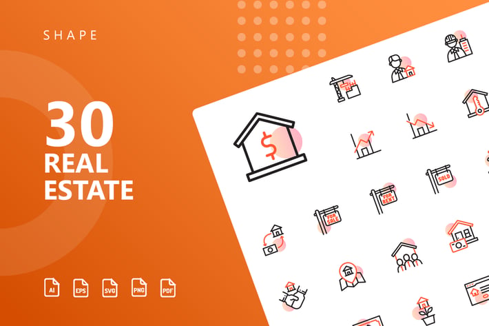 Real Estate Shape Icons