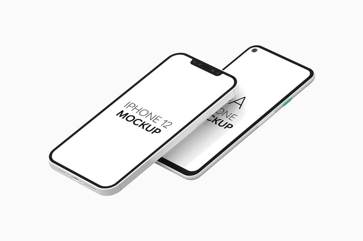 4A Phone & iPhone 12 Mockup